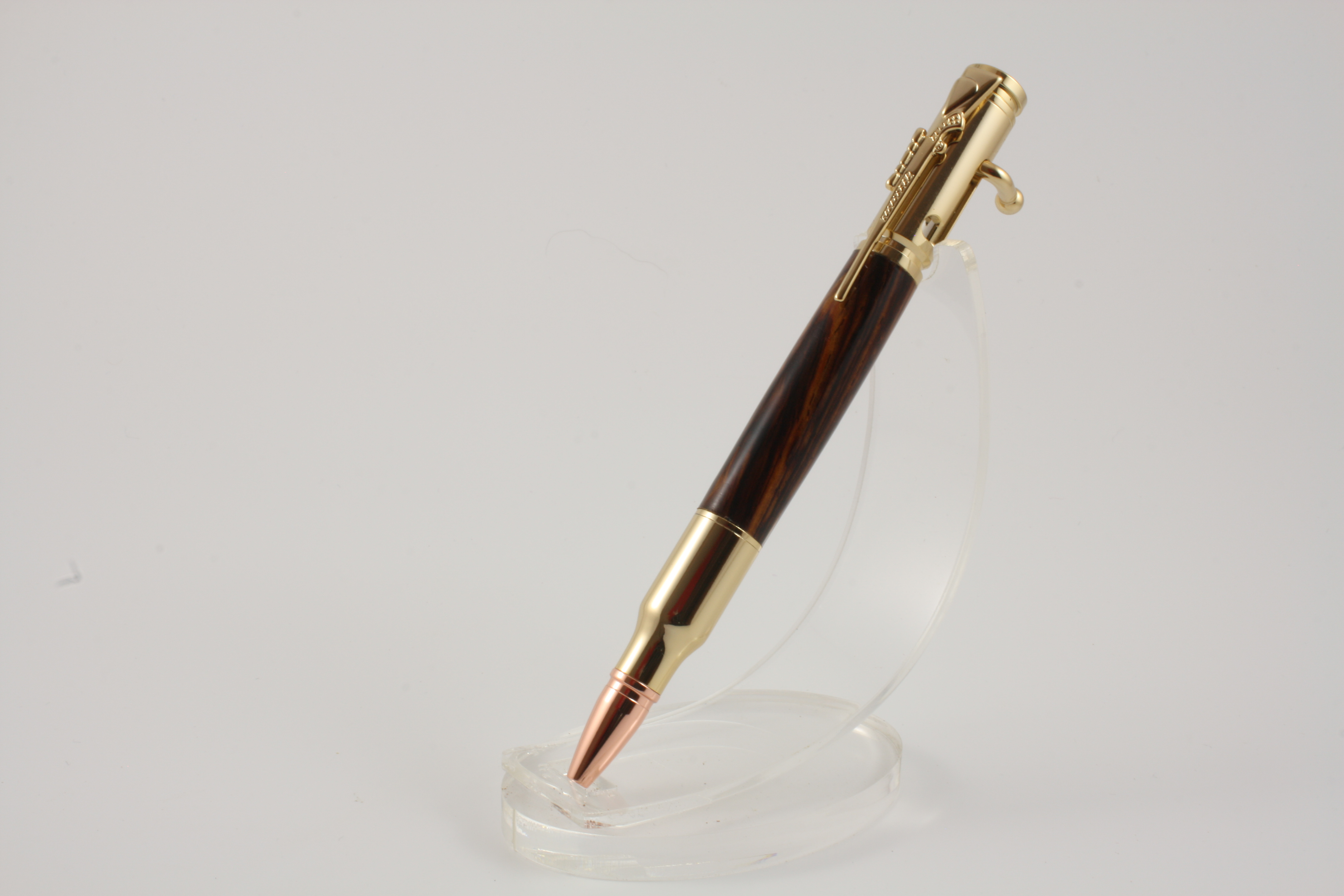 Gold Bolt Action Rifle Pen in Gold with Cocobolo P2018027 - Townsend ...